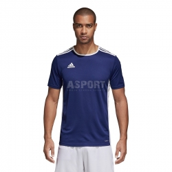 Koszulka piłkarska, do gry w piłkę nożną, sportowa ENTRADA18 JUNIOR navy Adidas